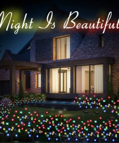 ZWJBSGY Solar Lights Outdoor - New Upgraded Solar Garden Lights, 2 Pack Waterproof Colored Fairy Landscape Tree Solar Lights for Pathway Patio Yard Deck Walkway Christmas Decoration 11 81Hh80A6IDL