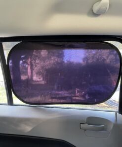 kinder Fluff Car Window Shade (4Pack)-The Only Certified Car Window Sun Shade for Baby Proven to Block 99.95% UVR - Mom's Choice Gold Award Winning - Car Seat Sun Protection 20x12in (51x31cm) 2 Semi Transparent + 2 Transparent 35 81HhduMi3L