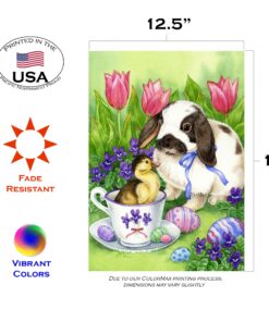 Alternative view of Toland Home Garden 112082 Easter Friends Easter Flag 12x18 Inch Double Sided Easter Garden Flag for Outdoor House Spring Flag Yard Decoration Garden Flag-12.5" x 18"