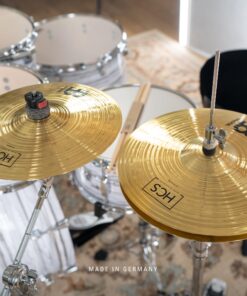 Meinl Cymbals HCS Cymbal Set Box Pack for Drums with 13" Hihats, 14" Crash, Plus Free 10" Splash, Sticks, Lessons — Made in Germany — Durable Brass, 2-Year Warranty, Traditional Finish (HCS1314 28 81His2IfFQL