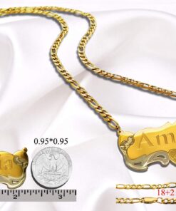 ProLuckis Handmade Personalized Name Jewelry Necklace 18k Gold Plated-Custom Made Any Name Style 2 10 81Hj51s9j7L