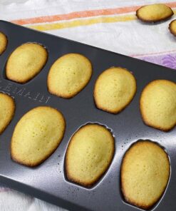 Bellemain Madeleine Pan | 12-Well Madeleine Mold Makes 12 Madeleine Cookies | Nonstick Tea Cake Pan for Madeleines, Cakelet Pan | Warp-Resistant Carbon Steel Madeline Pans (2-Pack) 43 81Hja9IIJpL