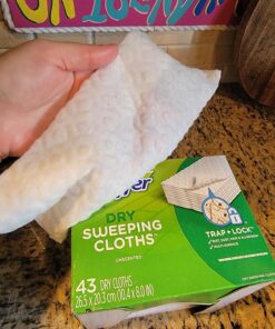 Swiffer Sweeper Dry Mop Refills for Floor Mopping and Cleaning, All Purpose Floor Cleaning Product, Unscented, 52 Count (Packaging May Vary) 52 Count (Pack of 1) 23 81Hm0ykFIpL