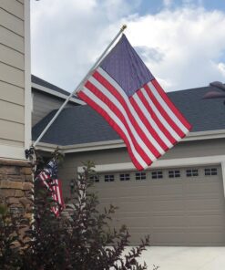 Grace Alley Flag Pole: 6 Foot Tangle Free Spinning Flag Pole. Residential or Commercial Flag Pole. Wind Resistant/Rust Free. (White) White 32 81HmiqhmJL