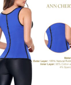 Ann Chery Corset Waist Trainer for Women’s Weight Loss - Colombian Waist Cincher - 3 Hook Latex Vest Body Shaper X-Small Blue 9 81HmufpfYwL