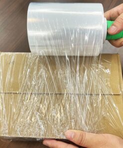 Alternative view of 2-Pack Industrial Mini Clear Stretch Wrap Film 80 Gauge 5.1" 1000ft for Pallet Wrap with Plastic Handle,Durable Self-Adhering Packing,Moving,Packaging,Heavy Duty Shrink Film Chuangseed 5.1" x 1000Ft 2-Pack Inches