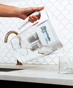 Seychelle pH2O Alkaline Water Filter Pitcher - pH Enhancing Filtration - USA-Made Filter, 64oz 15 81HoduKD6tL
