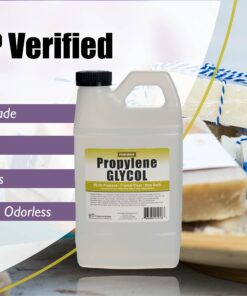 Propylene Glycol - Half Gallon - USP Certified Food Grade - Highest Purity, Humectant, Fog Machine, Humidor & Antifreeze Solution, DIY 6 81Hq wk7xnL