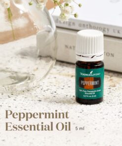 Young Living Peppermint Essential Oil 5ml - Invigorating Mint Aroma - Cooling Sensation - Adds a Fresh, Minty Flavor to Foods - Can be Diffused at Work, Study, and After a Workout 0.17 Fl Oz (Pack of 1) 9 81HqAGiuWQL