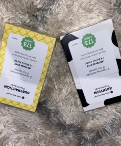 Think Tank Scholar 346 Addition and Subtraction Flash Cards Set (Award Winning) All Facts Color Coded, for Kids in Kindergarten, 1st, 2nd, 3rd Grade Class or Homeschool - Games & Chart Add & Sub Bundle 17 81HqynCUzVL