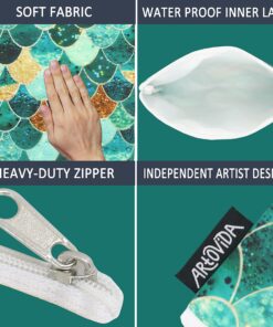 ARTOVIDA Artists Collective Reusable Lunch Baggies | Snack and Sandwich Bags with Zipper - Improved Dual Layer Design by Monika Strigel (Germany) "Really Mermaid" Monika Strigel - Really Mermaid 12 81Hr0juyG8L