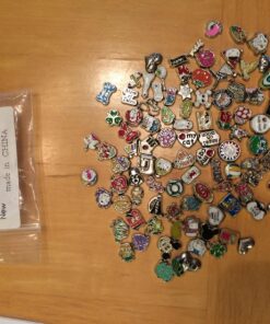 Miraclekoo 100 Pcs Floating Charms Assorted Mix DIY for Floating Lockets Glass Living Memory Lockets,Random Style 20 81Hr1YsiBIL