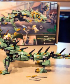 LEGO NINJAGO Movie Green Ninja Mech Dragon 70612 Ninja Toy with Dragon Figurine Building Kit (544 Pieces) (Discontinued by Manufacturer) 55 81HrMh8dxnL