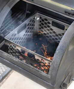 Oklahoma Joe's 5279338P04 Stainless Steel Offset Smoker Charcoal Firebox Basket, Silver 22 81HrxOONSnL