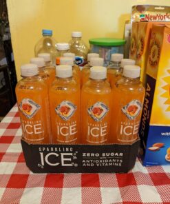 Sparkling Ice, Peach Nectarine Sparkling Water, Zero Sugar Flavored Water, with Vitamins and Antioxidants, Low Calorie Beverage, 17 fl oz Bottles (Pack of 12) 27 81HryDtZoxL