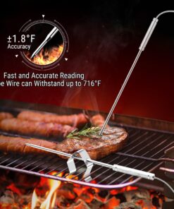 ThermoPro TP08 500FT Wireless Meat Thermometer for Grilling Smoker BBQ Grill Oven Thermometer with Dual Probe Kitchen Cooking Food Thermometer 33 81HswXbZGuL