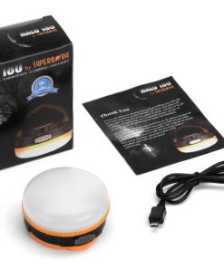 Supernova ® Rechargeable Hanging Tent Light & Backpacking Lantern, Ultimate Battery Operated Camping Lantern, Magnetic Base with Retractable Hook, Pocket Sized Yet Ultra Bright Survival Gear (Orange) Cadmium Orange 21 81Ht31355QL