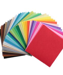 Alternative view of Life Glow DIY Nonwoven Stiff Felt Fabric Squares Sheets Assorted Colors 12x12 inch for Crafts, 1mm Thick 40Pcs Stiff 12inch