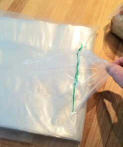 Bread Bags with Ties, Reusable, 100 Clear Bags and 100 Ties Standard Thickness 46 81Hv4F84oL