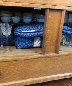 Homewear 8-Piece Hudson Damask China Storage Container Set, Navy 20 81HvSBgFwoL 1