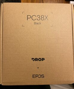 Drop + EPOS PC38X Gaming Headset Noise-Cancelling Microphone with Over-Ear Open-Back Design, Velour Earpads, Compatible with PC, PS4, PS5, Switch, Xbox, Mac, Mobile, and More (Black) Black One Size 27 81HvgTc0jqL
