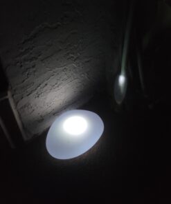 Britta Products Solar Path Paver Stones - Waterproof Solar LED Light for Garden Paths and Stairs - LED Cool White Stone Markers - Set of 3 Stone Lamps 16 81Hw1NcrdlL