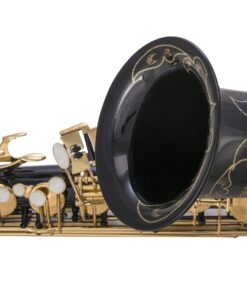 Glory Black/Gold B Flat Tenor Saxophone with Case,10pc Reeds,Mouth Piece,Screw Driver,Nipper. A pair of gloves, Soft Cleaning Cloth 19 81HwDUJnHPL