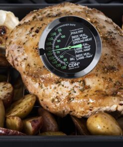 CDN ProAccurate Oven Thermometer, Pack of 1, Black Large Dial-GLOW Meat/Poultry 26 81HwXGq KfL