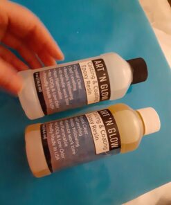 Art ‘N Glow Epoxy Resin for Clear Casting and Coating - 16 Ounce Kit - Perfect for Molds, Crafts, Tumblers, Jewelry, Wood - Food Safe, Non Yellowing, Bubble Free, and Made in The USA 36 81HwnTFhqL