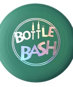 Bottle Bash Outdoor Flying Disc Game Set – Disc Toss Game for Family, Adult & Kids, Backyard and Beach Game - Frisbee Target Lawn Game with Poles & Bottles (Beersbee & Polish Horseshoes) Original - Green 21 81HwoOtY63L