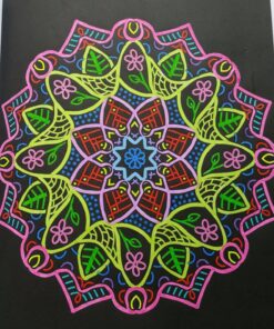 Glowing Mandalas: Coloring Book for Adults Paperback 79 81HwsZZPuwL