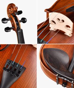 AW 4/4 Full Size Violin Set Matte Fiddle Stradivari Copy Style with Case Rosin Shoulder Rest for Beginner Chlid with Carry Case Gift 4/4 & Matte 15 81HxAOWGh3L