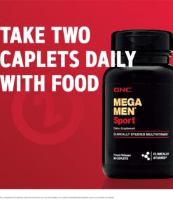GNC Mega Men Sport Multivitamin | Performance, Muscle Function, and General Health | 90 Count 90 Count (Pack of 1) 22 81HxZkc9kNL