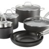Calphalon Classic Nonstick Cookware Set, 10-piece, Grey (1945597) 37 81HyfCpM27L