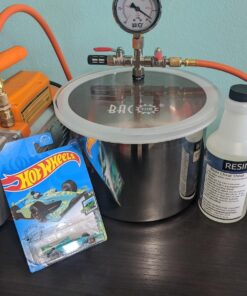 BACOENG 1 1/2 Gallon Vacuum Chamber Kit with 3.6 CFM 1 Stage Vacuum Pump HVAC 1.5GALLON 19 81Hyw99Il5L