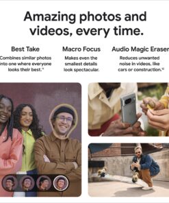 Google Pixel 8 - Unlocked Android Smartphone with Advanced Pixel Camera, 24-Hour Battery, and Powerful Security - Obsidian - 128 GB Phone Only 15 81HzhKILmkL