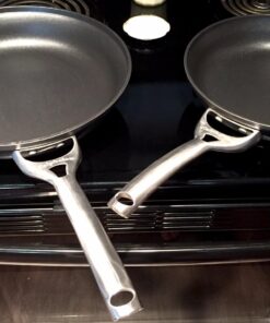 Calphalon Contemporary Hard-Anodized Aluminum Nonstick Cookware, Omelette Pan, 10-inch and 12-inch Set, Black 24 81I 1TCjoL