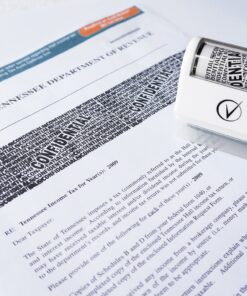 Identity Theft Protection Roller Stamps Wide Kit, Including 6-Pack Refills - Confidential Roller Stamp, Anti Theft, Privacy & Security Stamp, Designed for ID Blackout Security - Classy White Stamp + 6 Refills 24 81I kqZnG L