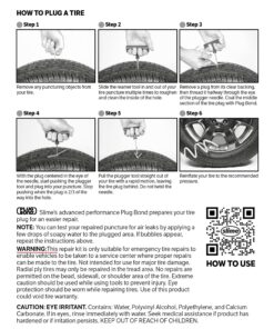Slime 1034-A Tire Repair Reamer Plug Kit, Medium Heavy Duty Strings, T Handle Type and Glue, 8 Piece Set 39 81I03P7DcCL