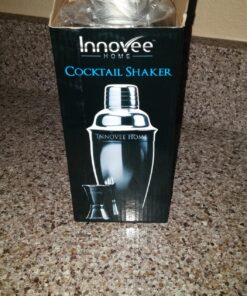 Nuvantee Cocktail Shaker Set,24 oz Martini & Drink Mixer w/ Built in Strainer, Measuring Jigger, Home Bartending Kit, Stainless Steel Martini Shaker 40 81I21tsAN3L