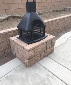 UniFlame WAF1013C Firehouse with Chimney, Black 48 81I2bc8HYtL