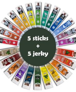 Buffalo Bob's Wild Game Jerky Sampler - 10 Flavor Variety Pack - Exotic and Delicious Meat Snacks - Elk, Venison, Wild Boar, Alligator, Ostrich, Buffalo, and More, High-Protein Snacks for Adventure Enthusiasts, Stocking Stuffer, Gift for Men, Unique Gift 13 81I2iIqllAL