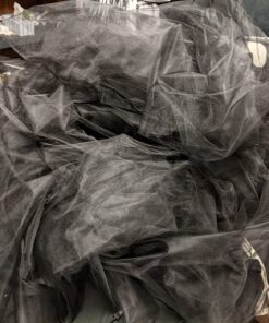 Craft And Party, Black Fabric Tulle Roll 54 Inch by 40 Yards (120 ft) Fabric Tulle Bolt for DIY Tutu Skirt, Wedding and Decoration (Black) 54" x 40 yards 26 81I2ukoGoZL