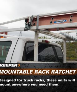 Keeper 05530-3 1-1/2" x 8’ Mountable Rack-Ratchet with 500 lbs. Working Load Limit and 1,500 lbs. Break Strength 11 81I3S9bkZpL