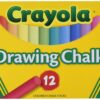 Crayola Non-Toxic Chalkboard Chalk (510403), Assorted 6 81I5spfoFL