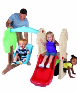 Alternative view of Little Tikes Hide & Seek Climber and Swing, Indoor Outdoor with Slide - Easy Set Up - Toddler Playset, 53.50''L x 52.00''W x 41.00''H