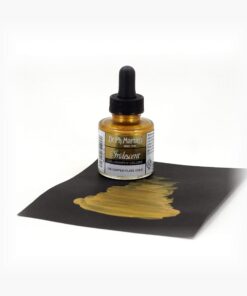 Alternative view of Dr. Ph. Martin's Iridescent Calligraphy Color (11R) Ink Bottle, Copper Plate Gold
