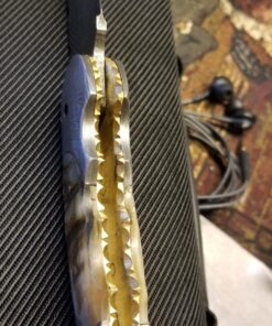 Custom made damascus blade & bolsters ram horn handle,with genuine leather sheath 5060-RD 34 81I7fImzKL