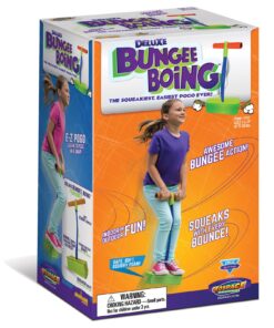 Geospace Jumparoo Deluxe Bungee Boing Foam Bouncing Toy - The Squeakiest, Easiest Pogo Stick Ever! for Kids 3 Years & Up, Pogo Stick Green 22 81I9JRn6TbL