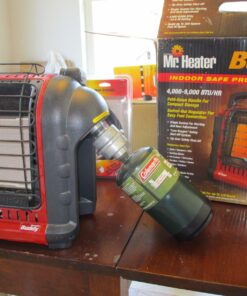 Mr. Heater F232000 MH9BX Buddy 4,000-9,000-BTU Indoor-Safe Portable Propane Radiant Heater, Red-Black 59 81I9uBVs9rL